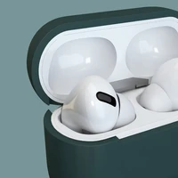Dėklas AirPods 3 silikoninis minkštas ausinių dėklas + raktų pakabukas omaro užsegimas pakabukas tamsiai mėlynas (dėklas D)