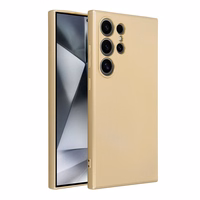 METALLIC dėklas telefonui SAMSUNG S24 Ultra auksinis