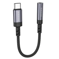 Borofone Adapter BV24 Graceful - Type C to jack 3,5mm - grey