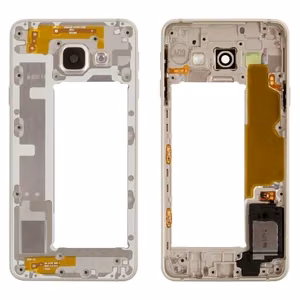 Middle housing Samsung A310 A3 2016 gold with buzzer and sides buttons original (used Grade B)