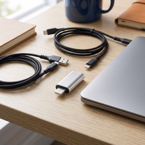 Adapteris Type C to Lightning Blue Star - baltas