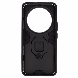 Žiedinis šarvuotas dėklas telefonui Xiaomi 14 Ultra juodas