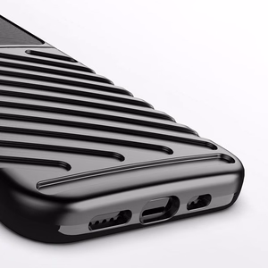 Thunder dėklas lankstus tvirtas patvarus dangtelis TPU dėklas iPhone 13 Pro juodas