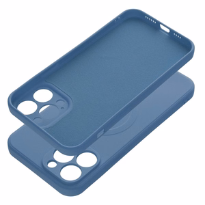 Чехол для iPhone 13 Pro Max силиконовый Mag Cover совместимый с MagSafe синий