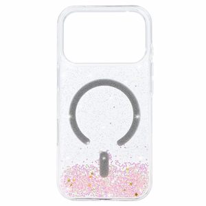 Tel Protect Moonlite magnetinis dėklas telefonui Iphone 17 Pro rožinis permatomas