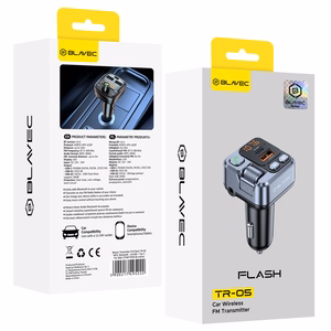 Blavec FM Transmitter Flash TR-05 MP3, Bluetooth - USB + Type C - PD 30W (TFMFTR05-B) black