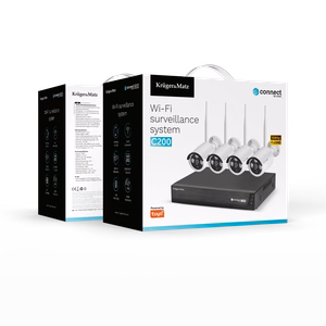 Kruger&Matz Connect C200 Tuya Wi-Fi 6 stebėjimo rinkinys