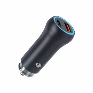 Setty автомобильное зарядное устройство USB-A + USB-C 20W CC-AC-201 черный