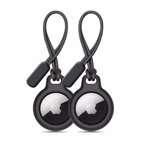 Tech-Protect Rough 2-vnt rinkinys dėklas Apple AirTag - juodas