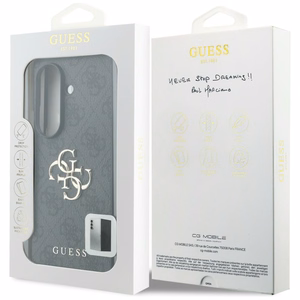 Juodas „Guess Big 4G Logo“ dėklas, skirtas „Samsung Galaxy Z Fold8 Ultra“