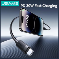 Laidas USAMS U94 30W USB-C į Lightning 1m juodas