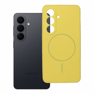 Dėklas SILIKONAS 2mm, skirtas SAMSUNG S26, suderinamas su MagSafe lemon