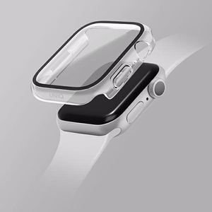 Uniq dėklas Nautic Apple Watch Series 7/8/9 45mm skaidrus/balandžio skaidrus