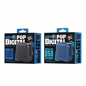 WEKOME D50 Pop Digital Series nešiojamoji belaidė Bluetooth 5.2 kolonėlė, juoda