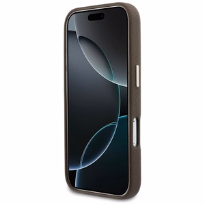 GUESS dėklas IPHONE 17 Pro GUHCP17L5PS4RGGW (PU FW Resin Logo) rudas