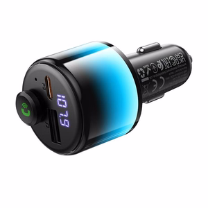 Car ransmiter bluetooth Hoco 2 x USB A + USB C QC3.0 PD 42W E166 black