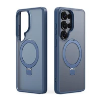 Dėklas Dux Ducis Yind Magnetic Stand Samsung S948 S26 Ultra tamsiai mėlynas