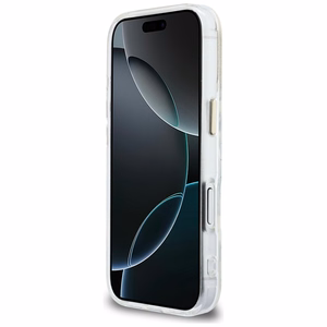 Karl Lagerfeld IML K Head Logo MagSafe Dėklas for iPhone 17 Pro - Clear