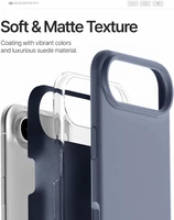 Dėklas Mercury Pure Magsafe Silicon Case Apple iPhone Air levandos pilka