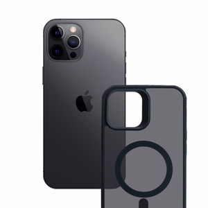 3mk Smoke Magnetinis dėklas telefonui Apple iPhone 12 Pro Max - juodas