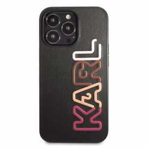 Dėklas telefonui Karl Lagerfeld Multipink Brand iPhone 13 Pro / iPhone 13 - juodas