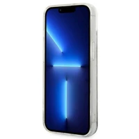 Karl Lagerfeld KLHCP14MLMNMS iPhone 14 Plus 6.7 "kietas dėklas sidabrinis / sidabrinis Skystas Blizgučių Monograma