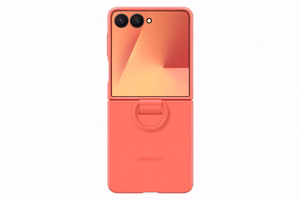Samsung dėklas su žiedu Samsung Galaxy Z Flip7 - raudonas