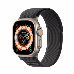DUX DUCIS dirželis YJ nailoninis Apple Watch 42 / 44 / 45 / 49 mm juodas pilkas