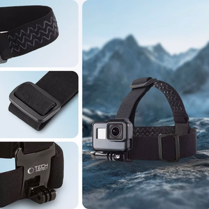 Galvos laikiklis TECH-PROTECT GA100 HEAD MOUNT GOPRO / DJI juodas