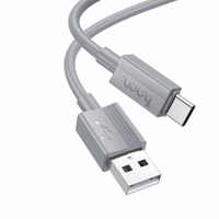 Kabelis USB-A į USB-C Hoco 3A 1 m X107 pilkas
