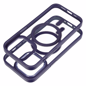 COLOR EDGE MAG COVER dėklas telefonui suderinamas su Magnetiniu IPHONE 14 Pro violetinė