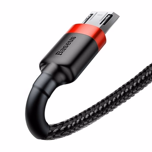 Baseus Cafule Micro USB kabelis 2A, 3 m, juoda/raudona
