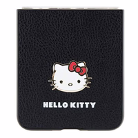 Hello Kitty Metal Logo Kitty Head dėklas Samsung Galaxy Z Flip 5 - juodas