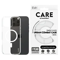 CARE by PanzerGlass Flagmano dėklas telefonui iPhone 16 Pro Max 6.9" baltas/baltas Magnetinis 1340