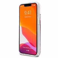 Guess GUHCP13SLGPEPI iPhone 13 mini 5.4" rožinis/rožinis kietas dėklas Peony Liquid Glitter