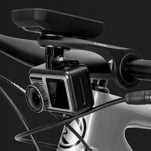 Wozinsky WUG-01B universalus dviračio vairo laikiklis Garmin kompiuteriui, kamerai ir žibintui – juodas