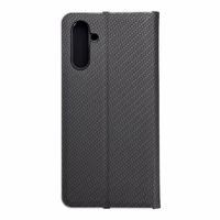 Dėklas telefonui LUNA Book Carbon SAMSUNG A13 5G / A04S juodas