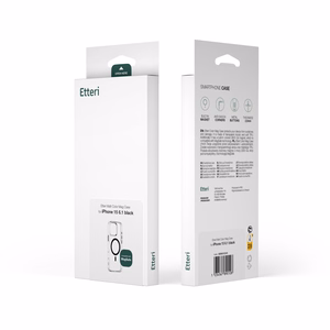 Etteri Spalvotas Magnetinis dėklas telefonui iPhone 12 / 12 Pro 6,1" juodas