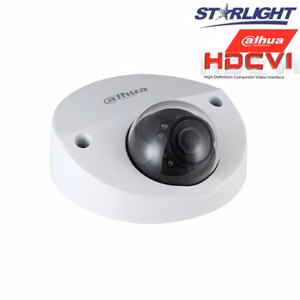 HD-CVI kam. STARLIGHT kupolinė 2MP su IR iki 20m, 2.8mm obj., STARVIS sensor., WDR, su mikrofonu