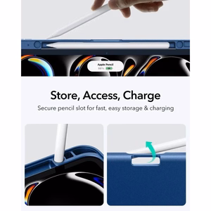 ESR Flip Hybrid deklas iPad Pro 11 5 / 6 / 2024-2025 - Tamsiai melynas