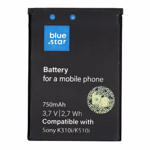 Аккумулятор для Sony Ericsson K310i / K510i / J300 / W200 / T280 750 mAh Blue Star Premium