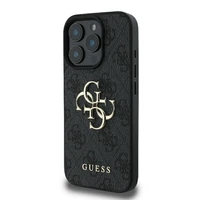 Guess 4G Didelio Logotipo dėklas iPhone 16 Pro Max - juoda
