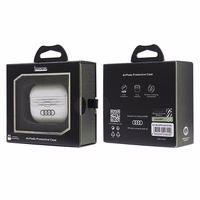 Audi IML geometrinis raštas dėklas AirPods Pro 2 - baltas