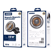 JELLICO automobilinis laikiklis Magsafe su belaidžiu įkrovimu W14 15W Juodas