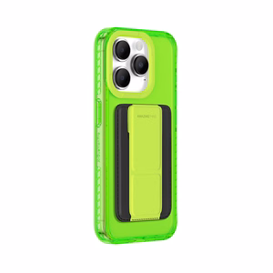 Amazing Thing Titan Pro Neon Mag piniginės dėklas 10FT IP156.1PTWGN Iphone 15 Pro žalia su stovu