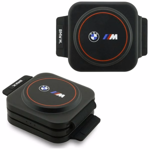 BMW M Qi2 3 viename belaidis įkroviklis, 15 W, spausdintas logotipas, raudonas