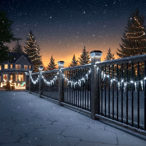 GreenBlue GB128 – 100×100 mm saulės energijos LED šviestuvas tvoros stulpui su sutemų jutikliu