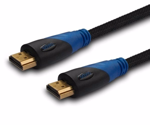 Savio CL-48 HDMI laidas 2 m HDMI Type A (Standard) juodas, mėlynas