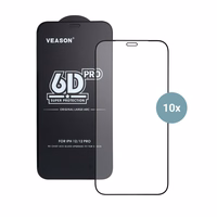 6D Pro Veason apsauginis stiklas (rinkinys 10in1) - Xiaomi Redmi Note 13 5G / Redmi Note 13 Pro 5G juodas