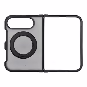Case for iPhone Duo Forcell F-Protect 4sD-i Smoke Hybrid Kickstand Premium compatible with MagSafe black